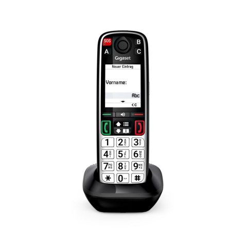 Gigaset EASY 500HX Telefon analogowy/DECT Nazwa i identyfikacja dzwoniącego Czarny, Srebrny