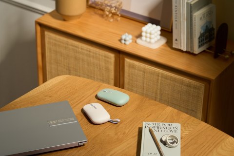 ASUS Marshmallow Mouse MD100 myszka Oburęczny RF Wireless + Bluetooth Optyczny 1600 DPI