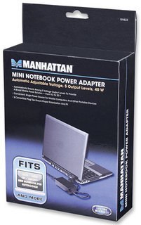 MANHATTAN Zasilacz do laptopa 40W/3.5A 9.5-20V 5 wtyków DC 101622