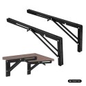 MACLEAN UCHWYT SKŁADANY POD PÓŁKĘ ŚCIENNĄ UCHWYT SKŁADANY PÓŁKI ŚCIENNEJ MACLEAN, MIN 350MM, MAX 700MM, MAX 50KG, 2 SZTUKI, M
