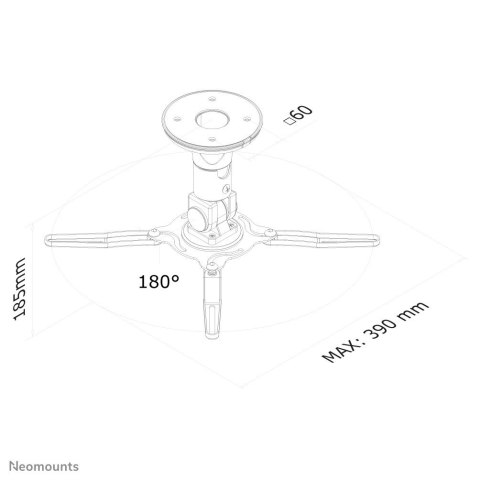 Neomounts BEAMER-C50 uchwyt do montażu projektora Sufit Czarny