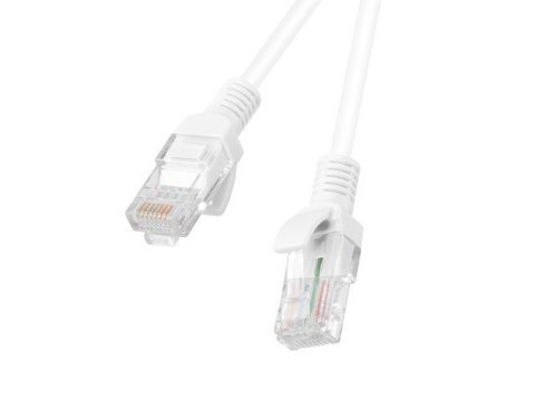 Patchcord U/UTP Lanberg PCU5-10CC-0100-W (RJ45 - RJ45 ; 1m; UTP; kat. 5e; kolor biały)