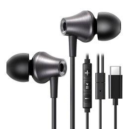 Słuchawki z mikrofonem Ugreen EP105C USB-C dokanałowe - czarne