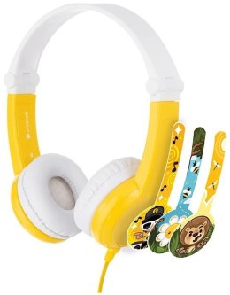 BUDDYPHONE Słuchawki dla dzieci 3+, 85dB z mikrofonem Connect żółte BP-CO-YELLOW-01-K
