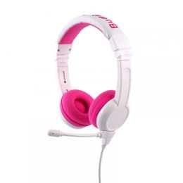 FIXPOINT Słuchawki dla dzieci 3+ 85dB z mikrofonem School+, różowe BP-SCHOOLP-PINK