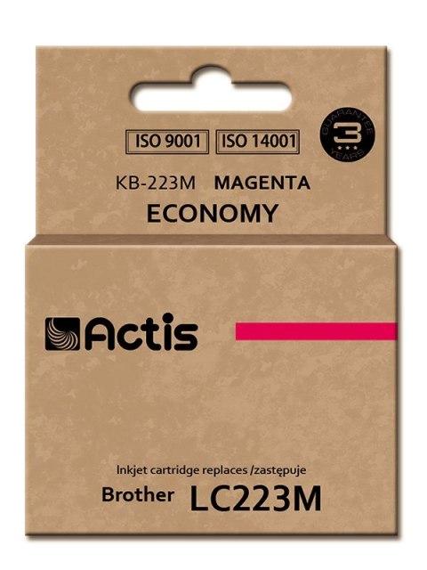 Actis KB-223M Tusz (zamiennik Brother LC223M; Standard; 10 ml; czerwony)