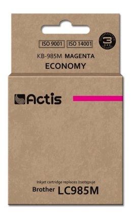 ACTIS KB-985M Tusz (zamiennik Brother LC985M; Standard; 19,5 ml; czerwony)