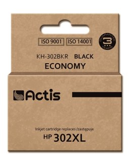 Actis KH-302BKR Tusz (zamiennik HP 302XL F6U68AE; Premium; 15 ml; czarny)