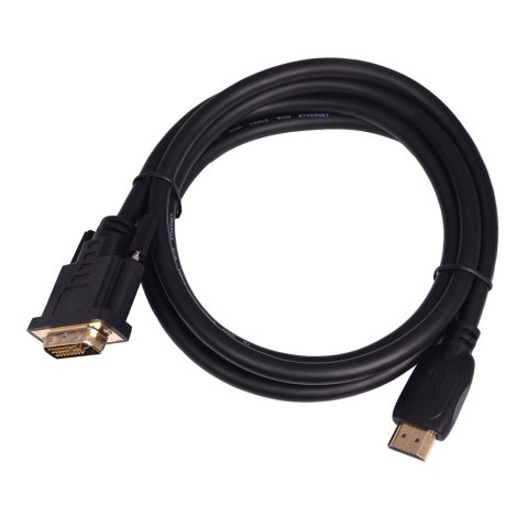 TB Kabel HDMI - DVI 1.8m DVI 24+1, pozłacany