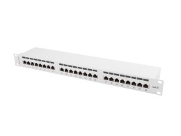 Lanberg Patch Panel 24 Port 1U Kat.6 szary ekranowany