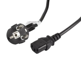 Lanberg Kabel zasilający CEE 7/7 - IEC 320 C13 VDE 3M czarny