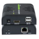 Techly Extender HDMI + USB po skrętce Cat.5/5e/6 120m