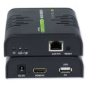 Techly Extender HDMI + USB po skrętce Cat.5/5e/6 120m