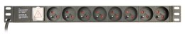 Gembird Listwa zasilająca rack (PDU), 8 gniazd FR, 1U, 10A, wtyk C14 3m