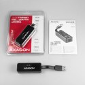 AXAGON ADE-XR Karta sieciowa Fast Ethernet adapter, USB2.0, instalacja automatyczna