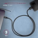 AXAGON BUMM3-CM10AB Kabel Micro-B USB, USB-C 3.2 Gen 1, 1m, 3A, ALU, PVC Czarny