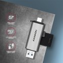 AXAGON CRE-SAC Czytnik kart zewnętrzny USB3.2 Gen 1 Type-C + Type-A SD/microSD