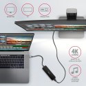 AXAGON HMC-6H4A Wieloportowy hub 4x USB-A + HDMI, USB-C 3.2 Gen 1, PD 100W, 20cm USB-C kabel