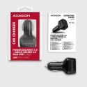 AXAGON PWC-PQ38 Ładowarka samochodowa PD & QUICK 38W, 2x port (USB-A + USB-C), PD3.0/QC3.0/AFC/FCP/Apple