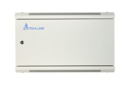 Extralink Szafka wisząca rack 6U 600x450 szara z metalowymi drzwiami