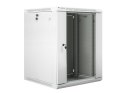 Lanberg Szafa instalacyjna wisząca 19 cali 15U 600X600mm szara (drzwi szklane)