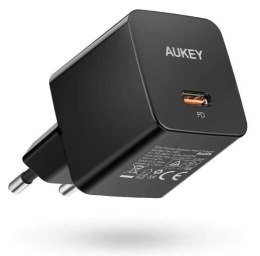 AUKEY PA-Y20S Black Mini ładowarka sieciowa 1xUSB-C 20W PD Power Delivery