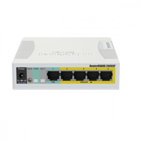 Mikrotik Przełącznik 5x1GbE 1xSFP RB260GSP