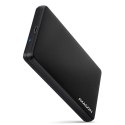 AXAGON EE25-SLC Obudowa zewnętrzna plastikowa, bezśrubowa, USB-C 3.2 GEN 1 SATA 6G 2.5", czarna