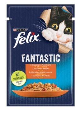 Purina Felix Fantastic Kurczak z Pomidorem - mokra karma dla kota - saszetka 85 g