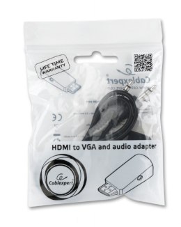 Gembird Adapter HDMI-A(M)->VGA(F)+Audio