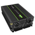 Qoltec Przetwornica napięcia Monolith | 2000W | 4000W | 2000W | 4000W | 12V na 230V | Czysty Sinus