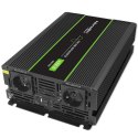 Qoltec Przetwornica napięcia Monolith | 2000W | 4000W | 2000W | 4000W | 12V na 230V | Czysty Sinus