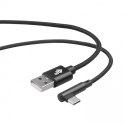 TB Kabel USB-USB C 1.5m kątowy, czarny sznurek