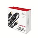 AXAGON ADR-215B USB 2.0 A-M -> B-M aktywny kabel połączeniowy/wzmacniacz 15m