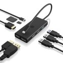 IcyBox Stacja dokująca IB-DK4011-CPD 9in1,HDMI,DP,CR,TYPE-C